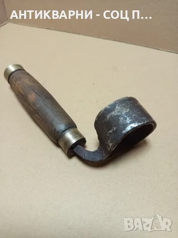 Стар Ръчно Кован Инструмент За Дълбане., снимка 3 - Антикварни и старинни предмети - 50212285