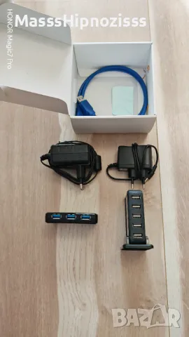USB 3.0 + USB 2.0 HUB Два хъба комплект, снимка 5 - Кабели и адаптери - 49054972