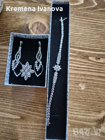 сребърен комплект бижута