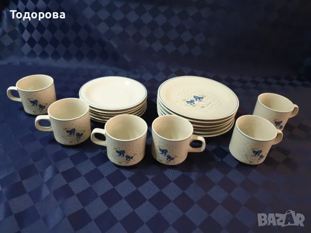 Порцеланов сервиз кафе,чай,мляко с декор гъски, снимка 6 - Сервизи - 49324068