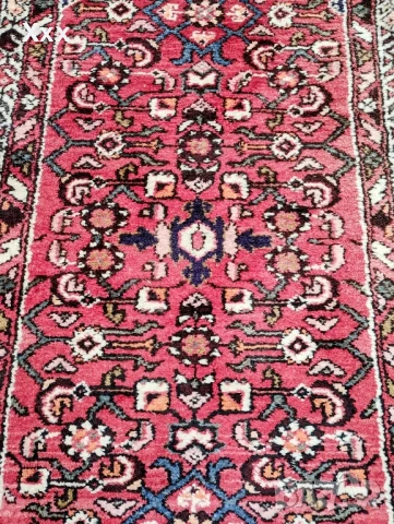 Ръчно тъкана вълнена пътечка.Антика за ценители.Иранска., снимка 3 - Пътеки - 51018859