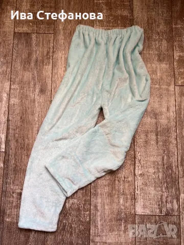 полар поларени меко топъл висока талия ново универсален размер домашно долнище бебешко синьо, снимка 6 - Нощници - 48086022