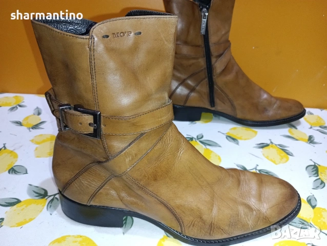 Marco Polo N 40 Каубойски кожени ботуши, снимка 2 - Дамски боти - 53360474