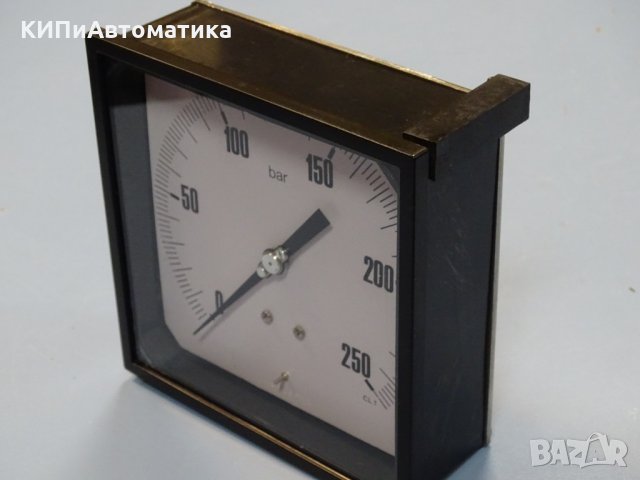 Манометър WIKA 0-250 bar, 145x145 mm, снимка 2 - Резервни части за машини - 34903184