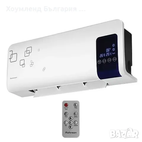 Икономична печка за стена тип конвектор с дистанционно