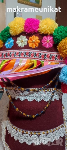 Кукерска маска, гугла, уникат, арт, ръчна изработка, декорация , снимка 5 - Декорация за дома - 41588628