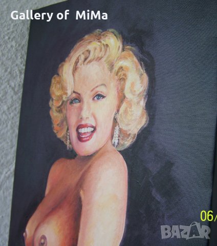 Мерилин.  КАРТИНА 60x30 см, масло, снимка 4 - Картини - 28888355