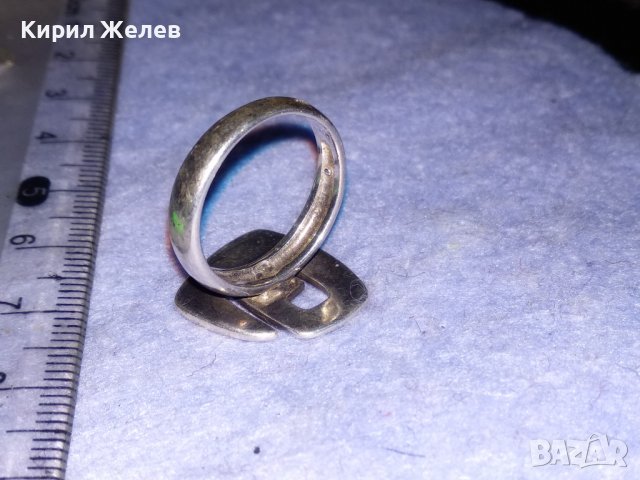 ДИЗАЙНЕРСКИ ФЕШЪН АРТ СРЕБЪРЕН ПРЪСТЕН СРЕБРО 925 ПРОБА 36593, снимка 12 - Пръстени - 39979808