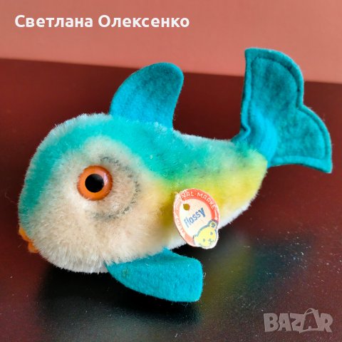 Колекционерска мека играчка Steiff Flossy Fish Риба, снимка 13 - Колекции - 37743028