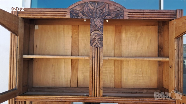 Шкаф антикварен масив №49, снимка 5 - Шкафове - 51522983