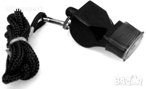 Свирка реферска FOX 40 с връзка и силиконов мундщук нова. Свирката е с халка и въже за окачане на вр