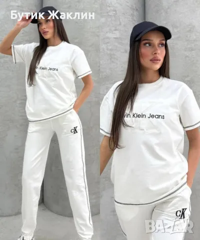 Calvin Klein, 6 ЦВЯТА дамски екипи, УНИКАЛНИ МОДЕЛИ 2025, снимка 3 - Спортни екипи - 49220422