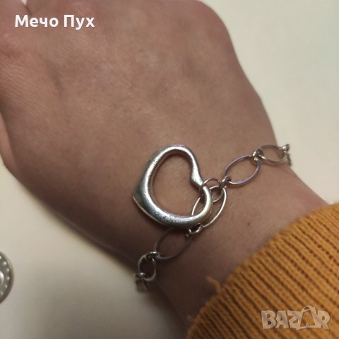 Сребърна гривна (226), снимка 5 - Гривни - 43690377