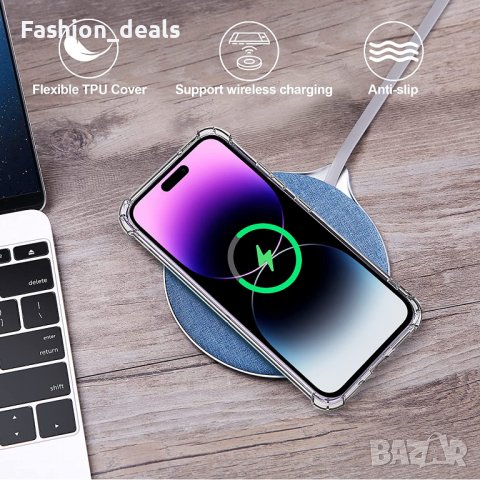 Нов Защитен калъф кейс гръб за телефон iPhone 14 Prо + 2 закален стъклен протектор Айфон, снимка 7 - Калъфи, кейсове - 38391460