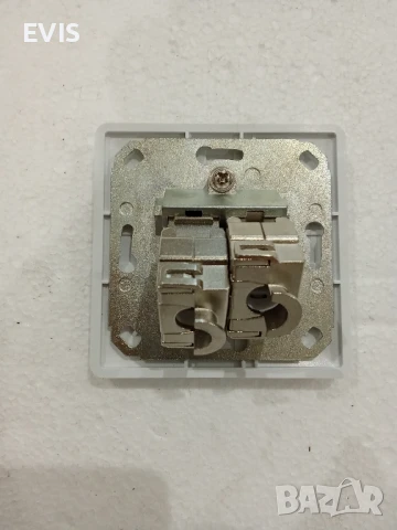 Интернет розетка + 2 гнезда Cat6A, снимка 2 - Други - 50893967