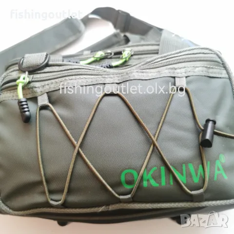 Прoфесионална водоустойчива риболовна спининг чанта Okinwa L117, снимка 4 - Такъми - 49249859