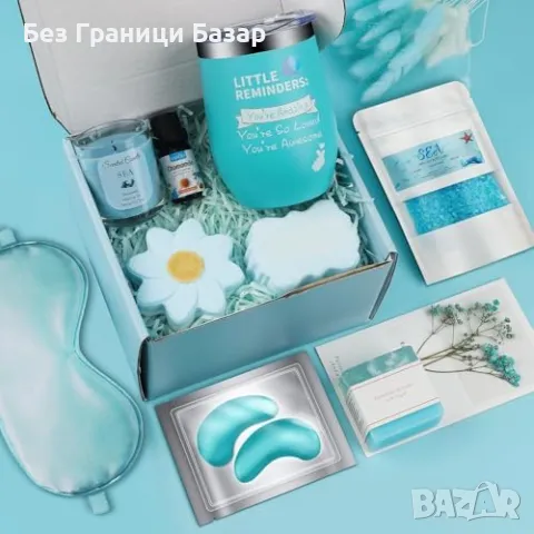 Нов Натурален подаръчен сет за жени – релакс с етерично масло и свещ, снимка 7 - Други - 48924542