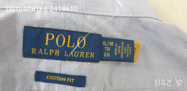 POLO Ralph Lauren Cotton Mens Size 18 / XL - 2XL ОРИГИНАЛ! НОВО! Мъжка Риза!, снимка 5 - Ризи - 53373114