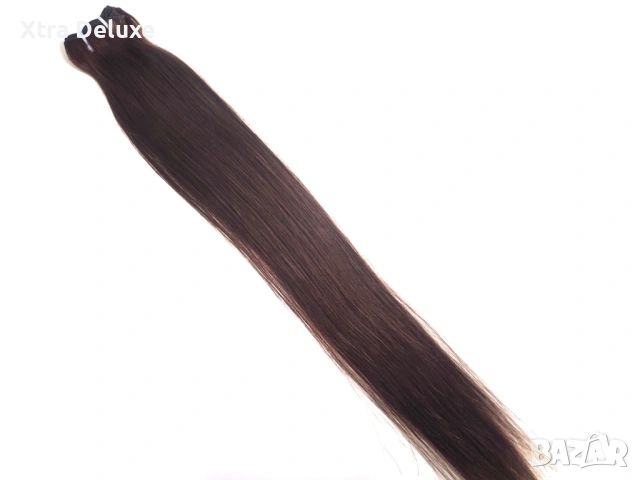 Висококачествени екстеншъни, права коса за удължаване, снимка 4 - Аксесоари за коса - 38273450