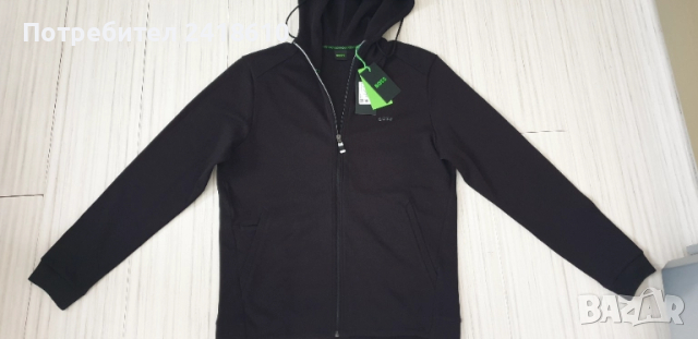 Hugo Boss Saggy Curved Full Zip Hoodie Mens Size M НОВО! ОРИГИНАЛ! Мъжка Качулка с цял цип!, снимка 9 - Спортни дрехи, екипи - 51593877