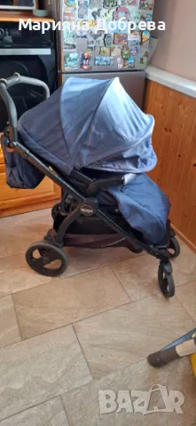 Комбинирана количка Per Perego Futura 3 in 1 + Бебешки шезлонг Cangaroo, снимка 5 - Детски колички - 48036792