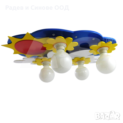 Полилей ELTRON 6384 4XE27+LED (110976), снимка 1