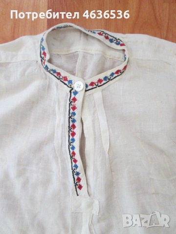 Детска (бебешка) риза за носия , ръчна бродерия, снимка 7 - Антикварни и старинни предмети - 53272531