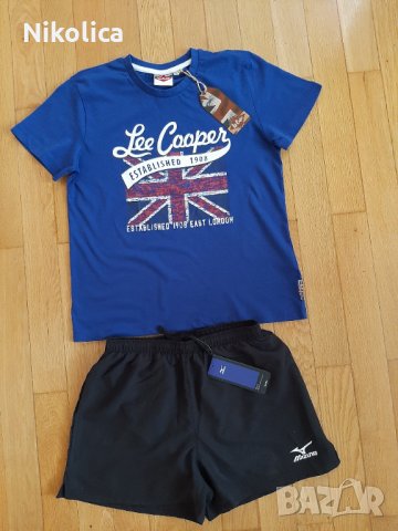Къс панталон MIZUNO и блузка Lee Cooper за 12 г. момче.НОВИ!, снимка 4 - Детски комплекти - 29019829