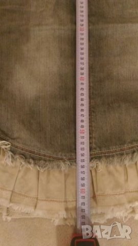 Дънкова пола интересен модел, снимка 7 - Поли - 24196963