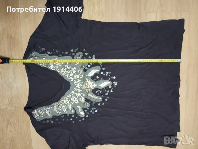 Елегантна бутикова  дамска блуза голям размер, снимка 13 - Тениски - 50044403