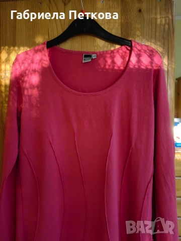 Блуза трико, снимка 2 - Блузи с дълъг ръкав и пуловери - 51633446