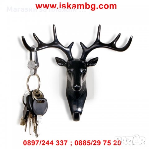 Закачалка с формата на еленска глава  код 1928