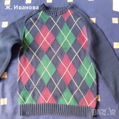 Продавам детски памучен пуловер, снимка 1 - Детски пуловери и жилетки - 43275616