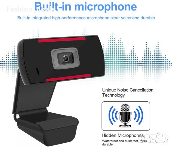 Нова USB Уеб камера за компютър, лаптоп с микрофон 720p , снимка 5 - Други - 36826382
