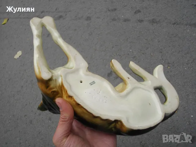 СТАР ПОРЦЕЛАН КУЧЕ НЕМСКА ОВЧАРКА W.GERMANY , снимка 6 - Антикварни и старинни предмети - 47901510