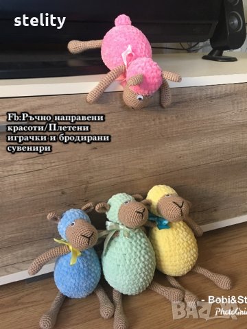 Плетени играчки овчички, снимка 7 - Плюшени играчки - 27627095