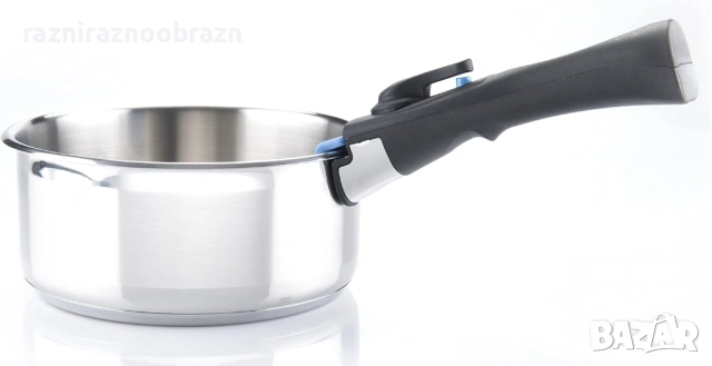 Комплект за готвене Arthur Martin 10 части, с подвижна дръжка Inox 18/10, снимка 6 - Съдове за готвене - 52795277