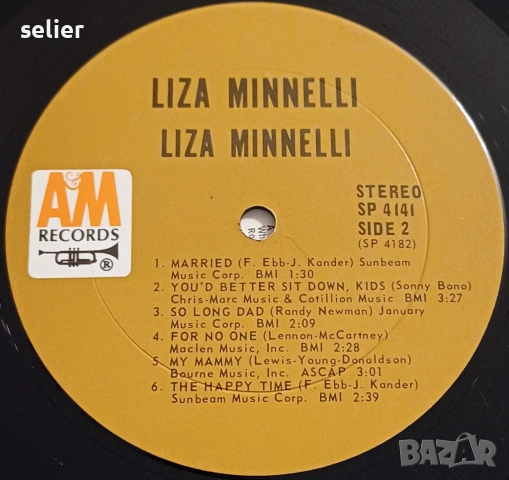 Liza Minnelli ‎– Liza Minnelli Издание 🇺🇸 USA 1968г Състояние на винила:едната страна е NEAR MINT,, снимка 3 - Грамофонни плочи - 53063434