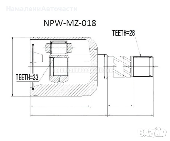 Предно ляво вътрешно каре GF0922620 NPWMZ018 Mazda 6