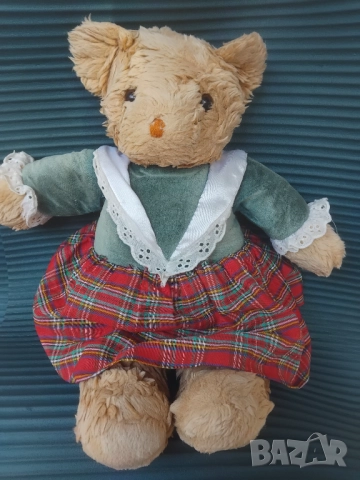 Голямо плюшено мече момиченце с рокличка, снимка 2 - Плюшени играчки - 51647881