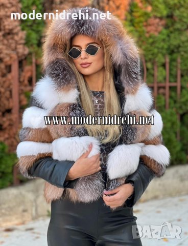 Дамско луксозно палто лисица код 169, снимка 1 - Палта, манта - 38739406