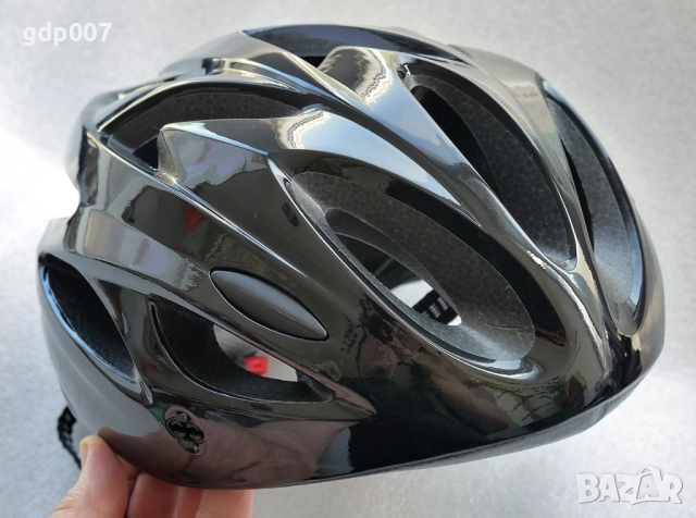 Вело каска / шлем L (56-62см.) велосипед тротинетка скейт скутер зелен/черен, снимка 5 - Аксесоари за велосипеди - 51714236