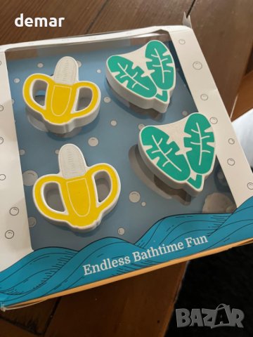 Splish Splash Комплект играчки за баня за малки деца - плаващи банани и бананови листа, снимка 9 - Образователни игри - 43941645