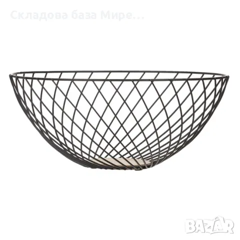 Фруктиера Купа ,Метал и дърво 28х12 см , снимка 2 - Аксесоари за кухня - 48057022