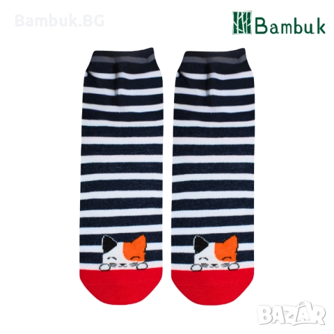 Дамски чорапи за весело настроение “Криещи се котенца”, снимка 7 - Други - 52577579