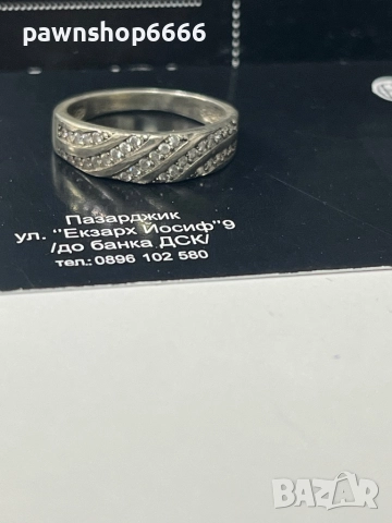 Сребърен пръстен 925 проба, снимка 4 - Пръстени - 52558849