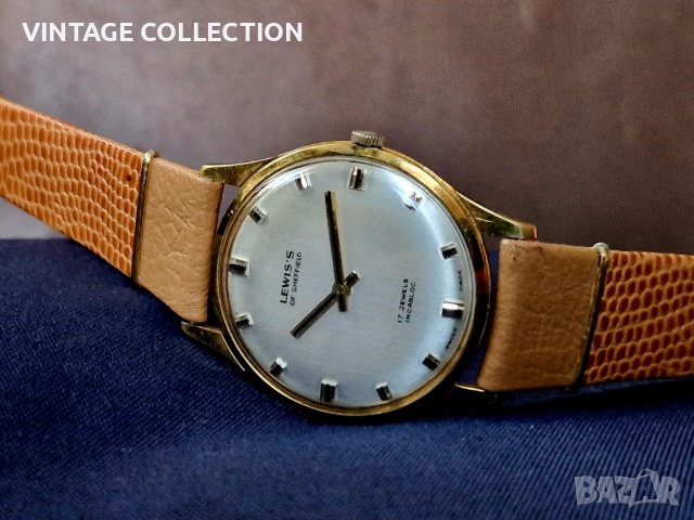 LEWIS'S OF SHEFFIELD Швейцарски Механичен Часовник Рядък, снимка 3 - Мъжки - 43792599