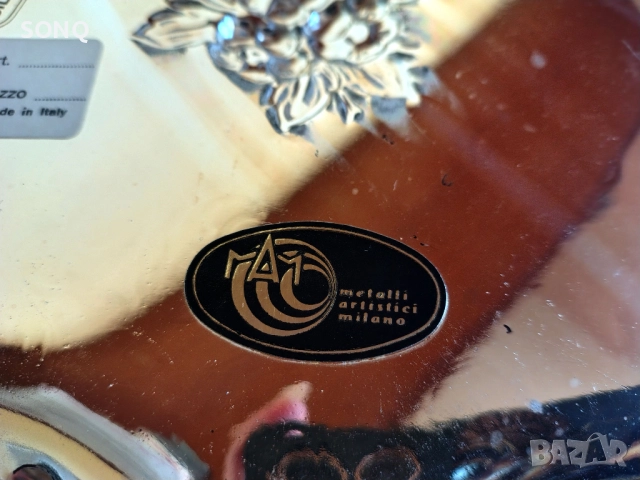 Прекрасна Италианска Посребрена Фруктиера, снимка 8 - Антикварни и старинни предмети - 52923756