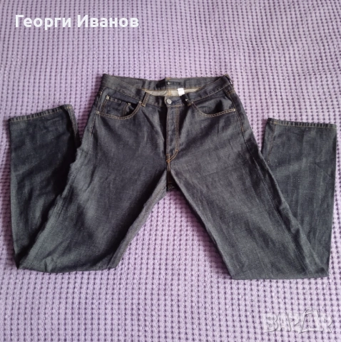 -15%! STONE ISLAND W34 MADE IN ITALY 100% оригинални дънки цвят индиго jeans Стоун Айлънд, снимка 10 - Дънки - 53457957