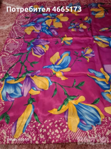 Сатенени и Копринени Шалове , снимка 17 - Шалове - 53025280